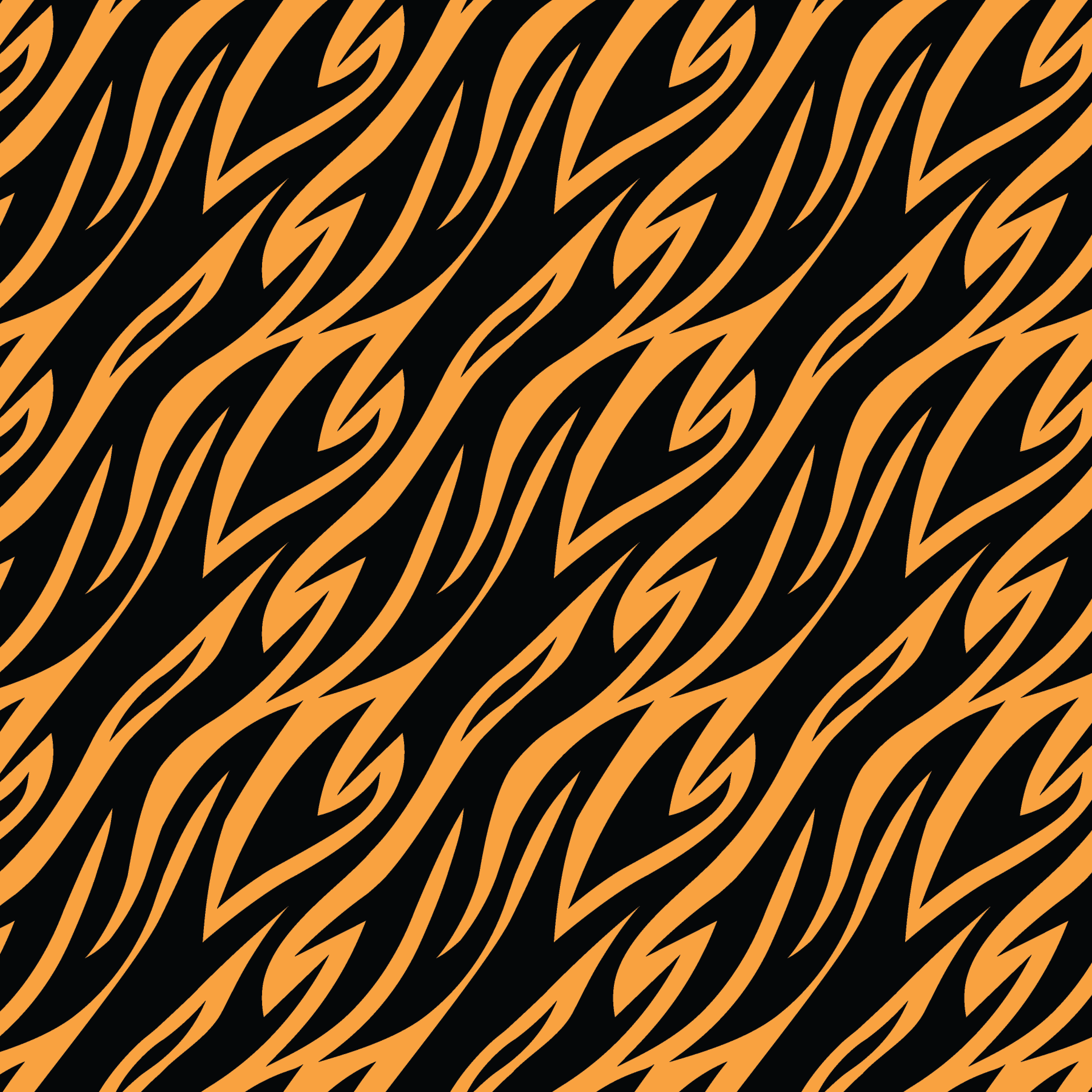 Black & Orange Tiger Stripes Pattern Acrylic Sheets - CMB Pattern Acrylic